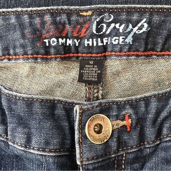 🔃Tommy Hilfiger Blue Mid Rise Straight Leg Ankle Jeans - Picture 5 of 7